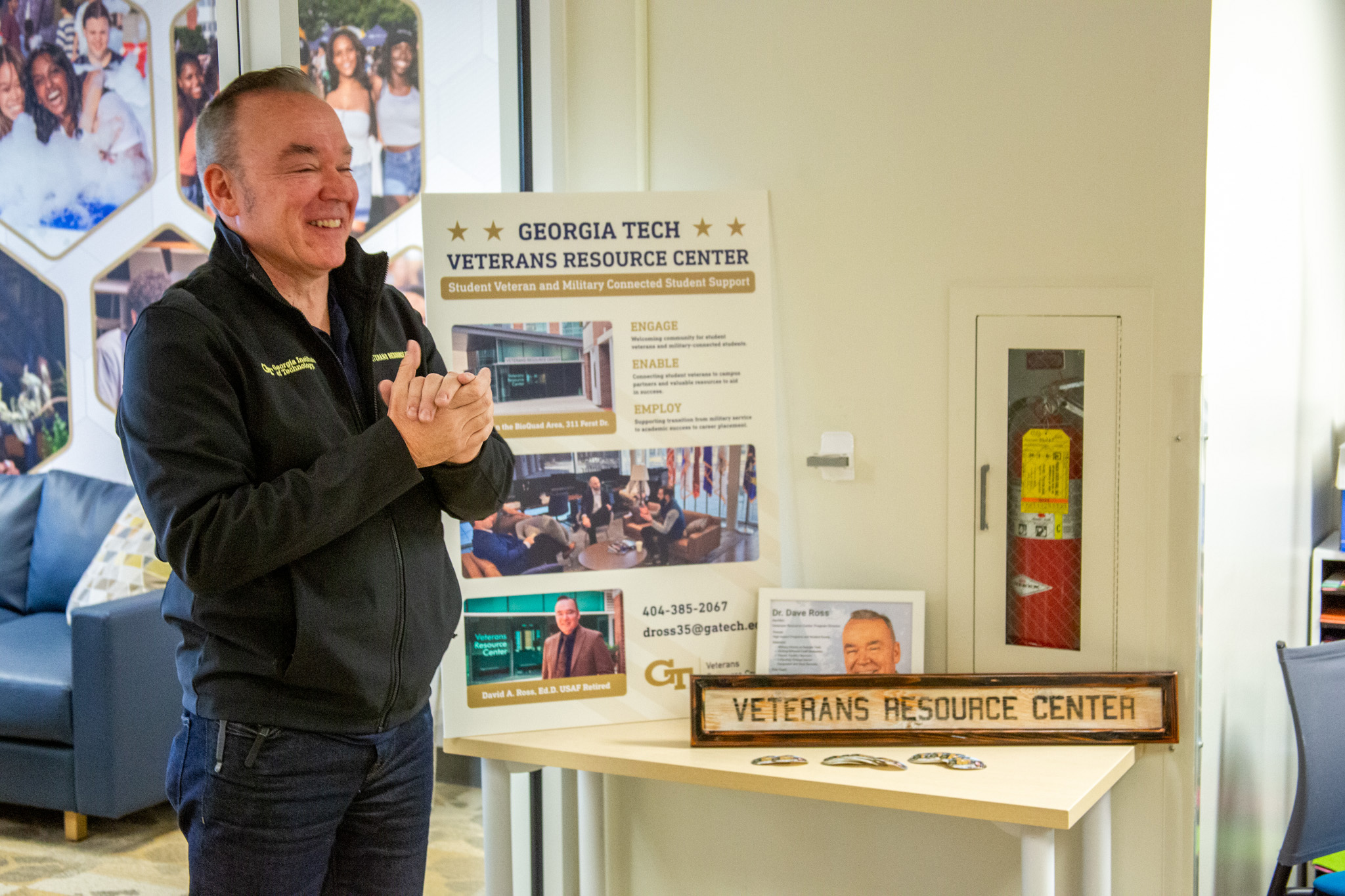  A man giving a presentation